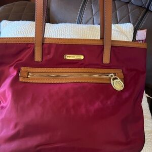 Michael Kors Kempton Claret Burgundy Tote Bag